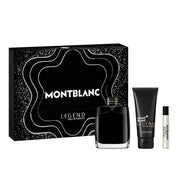 Mont Blanc Legend Eau De Parfum Spray Set - 100ml Spray, 75ml Miniature, 100ml Shower Gel - Maison des fragrances