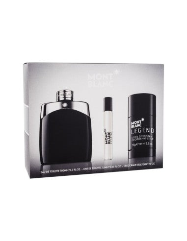 Montblanc Legend for Men EDT 100 ml + EDT MINI 7.5 ml + DST 75 g (homme)
