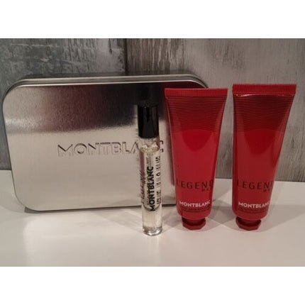 Montblanc Legend Red 7.5ml EDP Cleansing Gel Face Cream 30ml each - Pack of 3 - Maison des fragrances