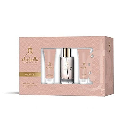 El Caballo Coffret pour femme  Eau de Toilette 100ml Body Lotion 75ml Gel Bath 75ml El Caballo