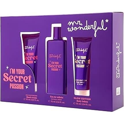 Mr Wonderful I'M Your Secret Passion Gift Set - Perfume + Hand Cream Coffret (Coffret) Mixte 75ml - Maison des fragrances
