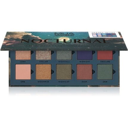 MUA 10 Shade Palette Nocturnal 11gr - Maison des fragrances