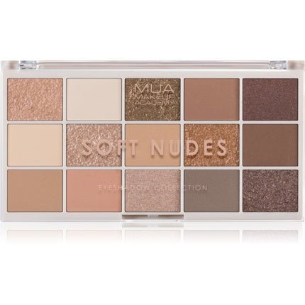 MUA 15 Shade Eyeshadow Palette Soft Nudes - 12g - Maison des fragrances