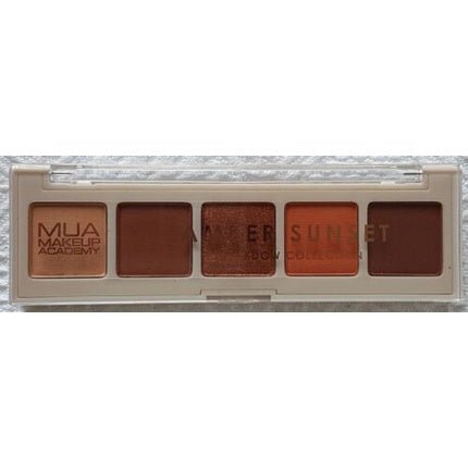 MUA 5 - Pan Eyeshadow Palette 3.8g - Shade: Amber Sunset (Warm Brown) - New - Maison des fragrances
