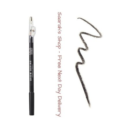 MUA Brow Define Eyebrow Pencil with Sharpener and Spooly Brush - All Shades - Vegan - Maison des fragrances