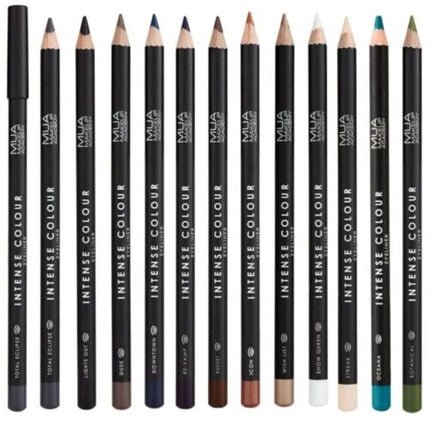 MUA Intense Colour Eyeliner Pencil Pen Blue Black Brown Green White - Maison des fragrances