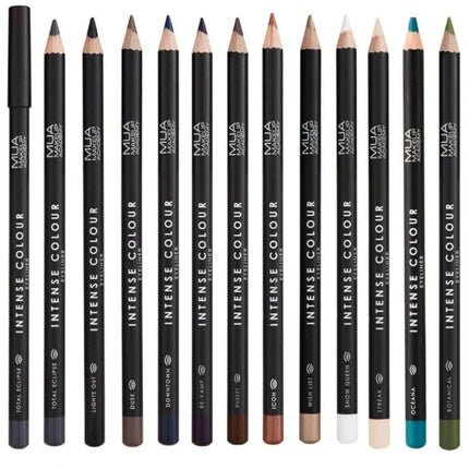 MUA Intensive Color Eyeliner Pencil Blue Black Brown Green White - Maison des fragrances