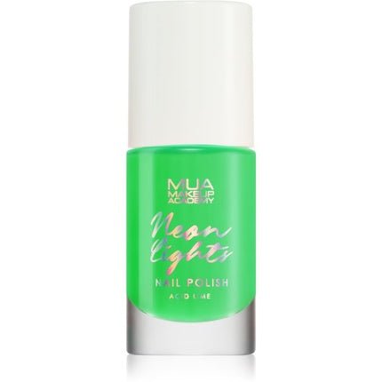 MUA Makeup Academy Neon Lights Nail Polish - Acid Lime, 8 ml - Maison des fragrances