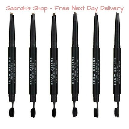 MUA Makeup Brow Define Eyebrow Pencil with Blending Brush Twist Up Angled Vegan - Maison des fragrances