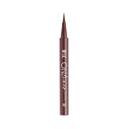 Mulac Cosmetics 02 Dark Choco On Liner Eyeliner Brown Intense Matte Finish Vegan - Maison des fragrances