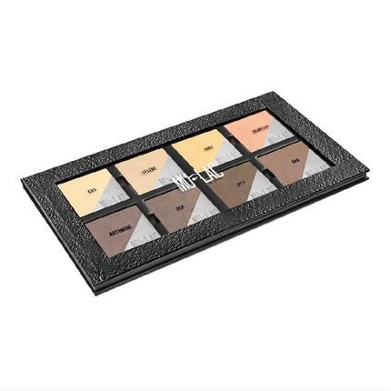 Mulac Cosmetics Contouring and Highlighting Face Palette Creme Athen Vegan 8 x 5g - Maison des fragrances