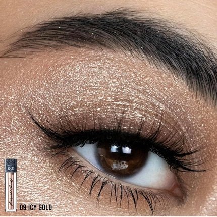 Mulac Cosmetics Liquid Soul All Over Face Liquid Pigment Metallic 09 ICY Gold Vegan 3ml - Maison des fragrances