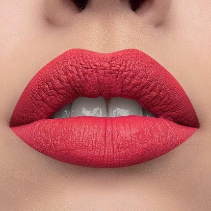 Mulac Cosmetics MARILYN Creamy Matte Lipstick Strawberry Red with Pastel Texture - Maison des fragrances
