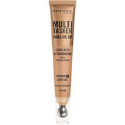 Multi - Tasker Wake Me Up Foundation & Concealer 050 Sand Depuffs Brightens Dark Circles Metallic Cooling Applicator Caffeine Vitamin C 2% Niacinamide Vegan Cruelty Free - Maison des fragrances