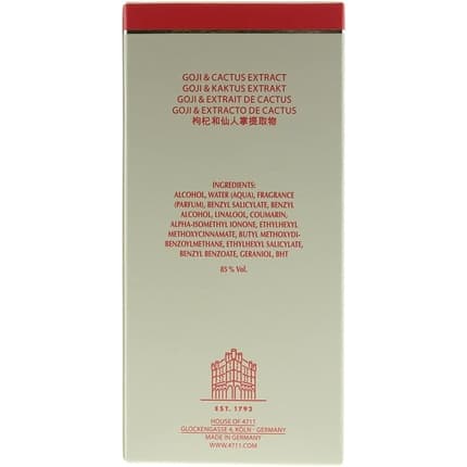 4711 Acqua Colonia Goji Cactus Unisex Eau de Cologne (EDC) Mixte 50ml