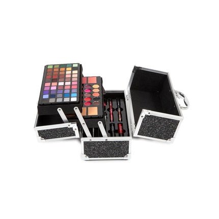 MYA Cosmetics MYA Travel Glam Professional Full Makeup Briefcase 50 Eyeshadows 15 Lip Gloss 3 Concealer - Maison des fragrances