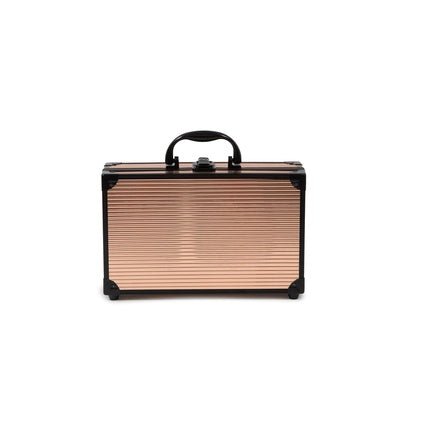 MYA Travel Fashion Gold Professional Makeup Case Set 24 Eyeshadows 4 Lipsticks Blush - Maison des fragrances