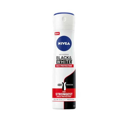 Nivea BlackWhite Max Protection Antiperspirant Spray 150ml New1