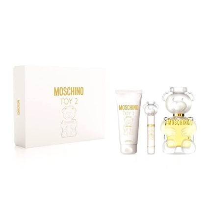 Moschino Toy 2 3.4oz EDP Spray, 3.4oz Body Lotion, 0.33oz EDP Spray Women 3 Pc Gift Set Moschino