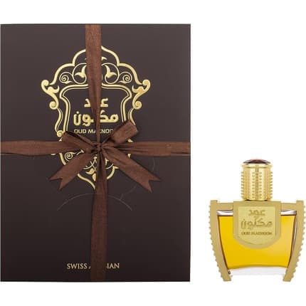 Swiss Arabian Oud Maknoon 45mL Sophisticated and Rich and Intense Wood Floral Amber Oudh with an Elet of Spice Eau de Parfum pour femme