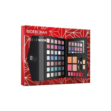 Deborah Milano Women's Makeup Book Volume Gift Set - Palette of Eyeshadows, Gloss, Lipsticks, and Face Powder in Various Finishes and Colors from FSC Paper