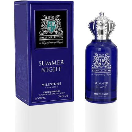 MILESTONE Perfumes Royal Collection Summer Night Unisex Long Lasting Fragrance Eau de Parfum 100ml Emper