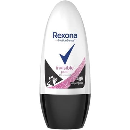 Rexona Invisible Pure Roll-On Antiperspirant 50ml Unisexe