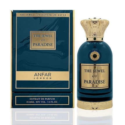 Anfar LONDON The Jewel Of Paradise Extrait De Parfum Neroli, Pink Pepper, Orange, Blossom, Honeysuckle, Vanilla, Caramel & Musk Luxury & Sophisticated Sensual Fragrance Long Lasting Parfum (Parfum) Femme 100ml