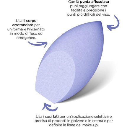 Nabla Sharp Perfection Makeup Sponge All - In - One Face Sponge for Eye and Lip Lines - Maison des fragrances