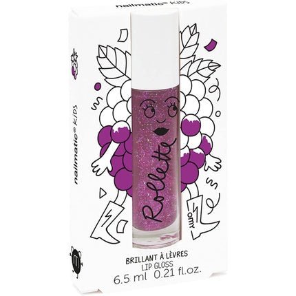 Nailmatic Kids Colorless Hydrating Natural Lip Gloss for Kids Vegan Non - Toxic Blackberry Color - Maison des fragrances