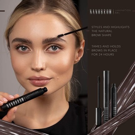 Nanobrow Lamination Gel - Brow Gel for Precisely Styled and Filled Brows in Brown - Maison des fragrances