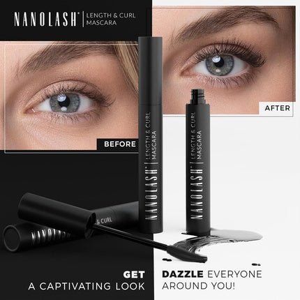Nanolash Length & Curl Mascara Lengthening And Curling Eyelash Mascara 10ml - Maison des fragrances