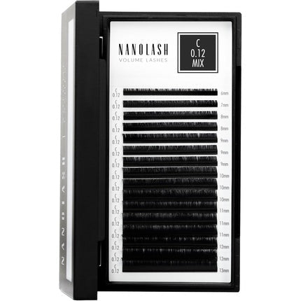 Nanolash Volume Lashes False Lashes for Professional Eyelash Extensions Volume Eyelash Extensions 0.12 C MIX 6 - 13mm - Maison des fragrances