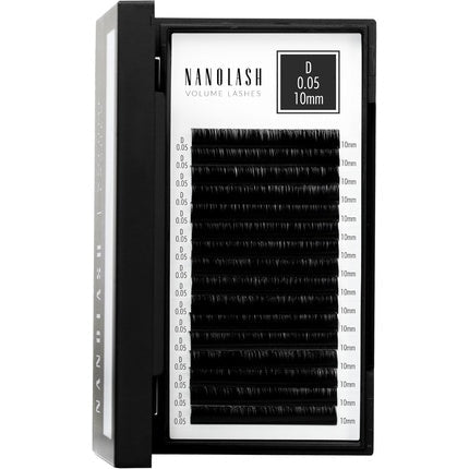 Nanolash Volume Lashes False Lashes for Professional Eyelash Extensions Volume Eyelash Extensions 10mm 0.05 D - Maison des fragrances