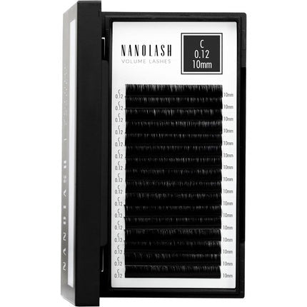 Nanolash Volume Lashes False Lashes for Professional Eyelash Extensions Volume Eyelash Extensions 10mm 0.12 C - Maison des fragrances