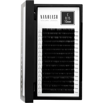 Nanolash Volume Lashes False Lashes for Professional Eyelash Extensions Volume Eyelash Extensions 10mm 0.15 C - Maison des fragrances