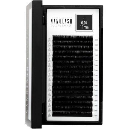 Nanolash Volume Lashes False Lashes for Professional Eyelash Extensions Volume Eyelash Extensions 11mm 0.07 C - Maison des fragrances
