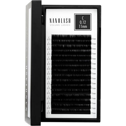 Nanolash Volume Lashes False Lashes for Professional Eyelash Extensions Volume Eyelash Extensions 11mm 0.12 C - Maison des fragrances