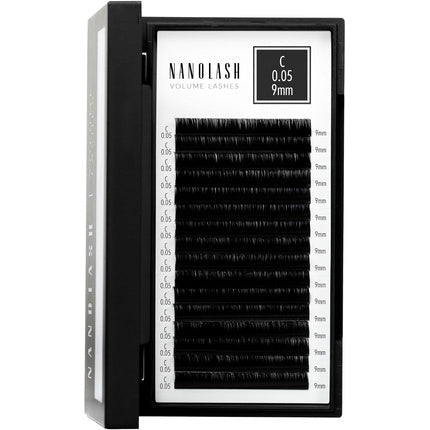 Nanolash Volume Lashes False Lashes for Professional Eyelash Extensions Volume Eyelash Extensions 9mm 0.05 C - Maison des fragrances