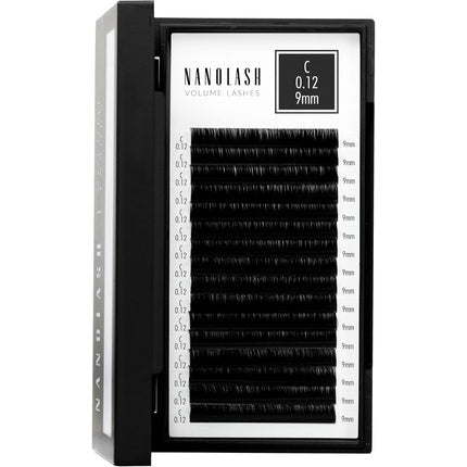 Nanolash Volume Lashes False Lashes for Professional Eyelash Extensions Volume Eyelash Extensions 9mm 0.12 C - Maison des fragrances