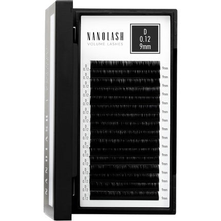 Nanolash Volume Lashes False Lashes for Professional Eyelash Extensions Volume Eyelash Extensions 9mm 0.12 D - Maison des fragrances