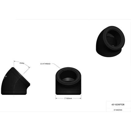 Nanoxia Coolforce 45 Connection Powered by Double G1/4 Internal Thread - Maison des fragrances