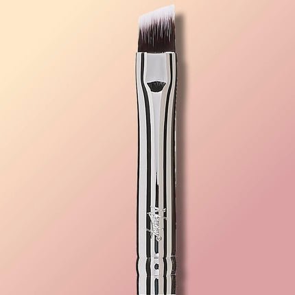 Nanshy Brow Brush and Angled Eyeliner Brush 2 - in - 1 Detailer Multi Purpose Eyebrow Brush - Thin Fine Line Eye Brow Brush with Precision Fine Angle Tip - Vegan and Cruelty - Free Eye Makeup Brushes - White - Maison des fragrances