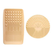 Nanshy Silicone Makeup Brush Cleaner Pad & Cleaning Palette Glove Set of 2 Tools for Quick Clean or Deep Cleansing - Maison des fragrances