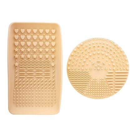 Nanshy Silicone Makeup Brush Cleaner Pad & Cleaning Palette Glove Set of 2 Tools for Quick Clean or Deep Cleansing - Maison des fragrances