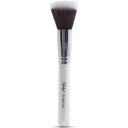 Nanshy Stippling Makeup Brush Duo Fibre Synthetic Taklon for Powders and Liquids Cosmetic Pearlescent White - Maison des fragrances