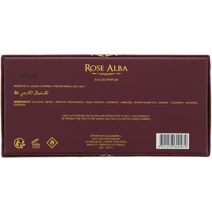 Alexandre J Rose Alba Eau De Parfum