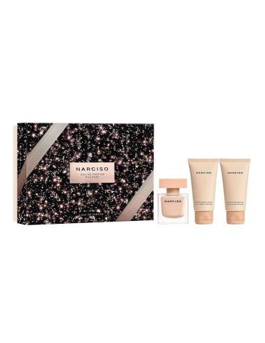 Narciso Rodriguez Narciso Poudree Eau De Parfum Set - 50ml Eau De Parfum, 50ml Body Lotion, 50ml Shower Gel - Maison des fragrances