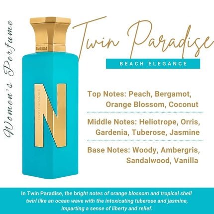 Naseem Twin Paradise Aqua Parfum Eau de Parfum (EDP) Mixte 75ml - Maison des fragrances
