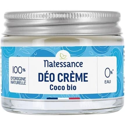 Natessance Organic Coconut Cream Deodorant Déodorant (Déo) Mixte 50g - Maison des fragrances